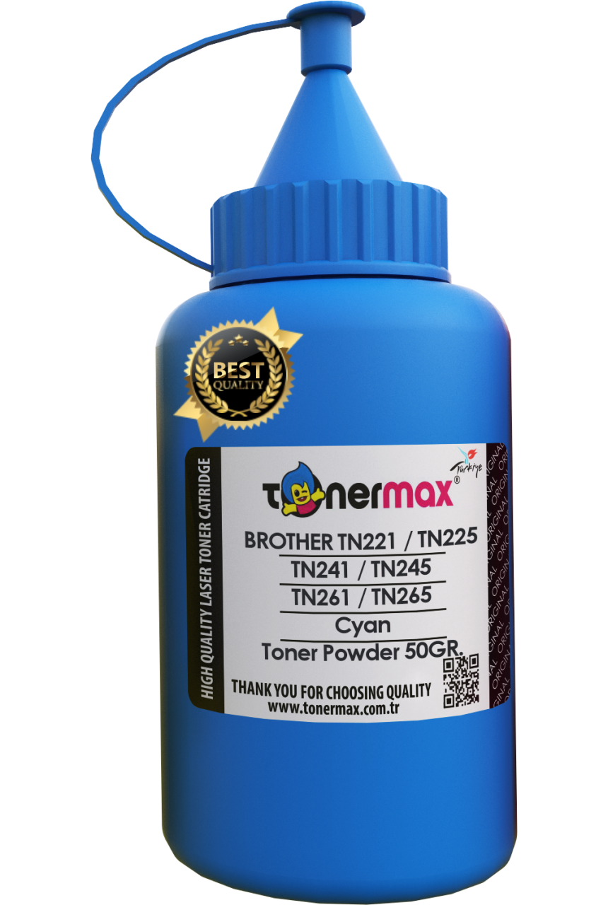 Brother TN-225 Toner Tozu Mavi/ TN-245 / TN-255 / TN-265 / HL-3140 / HL-3150 / HL-3170 / DCP-9020