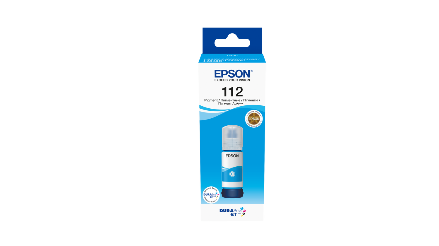 Epson T112 Mavi Orjinal Mürekkep / C13T06C24A / L11160 / L15150 / L15160 / L6460 / L6490 / L6+550 / L6570 / M15140 / L15180 / L6580