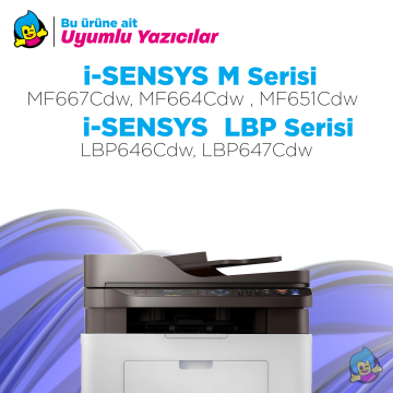Canon CRG-075 Muadil Toner Siyah/ İmageCLASS MF665Cdw / MF662Cdw / LBP647Cdw / LBP646Cdw / MF663Cdw / i-SENSYS MF 664Cdw-Çipsiz