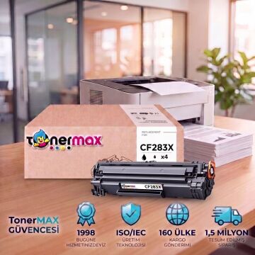 Hp CF283X Muadil Toneri 4'lü Paket/  M201 / M225