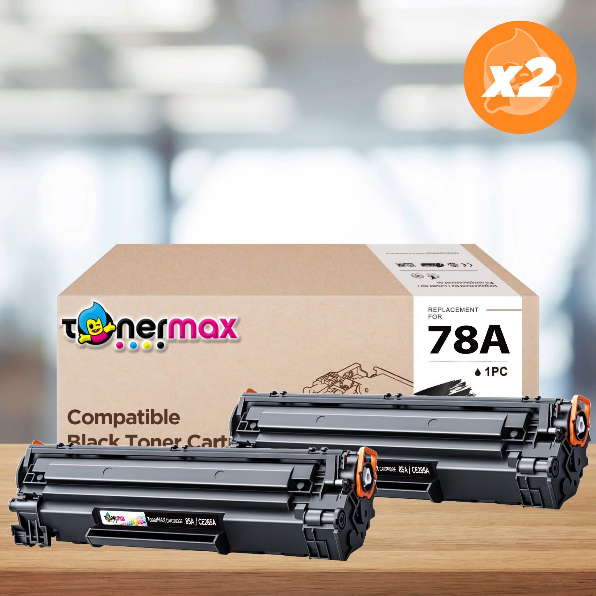 Hp CE278A Muadil Toner 2'Li Paket / P1606 / P1566 / M1536