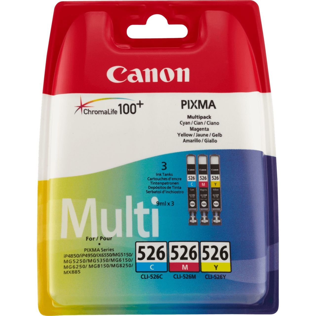 Canon Cli-526 CMY Multipack Renkli Kartuş