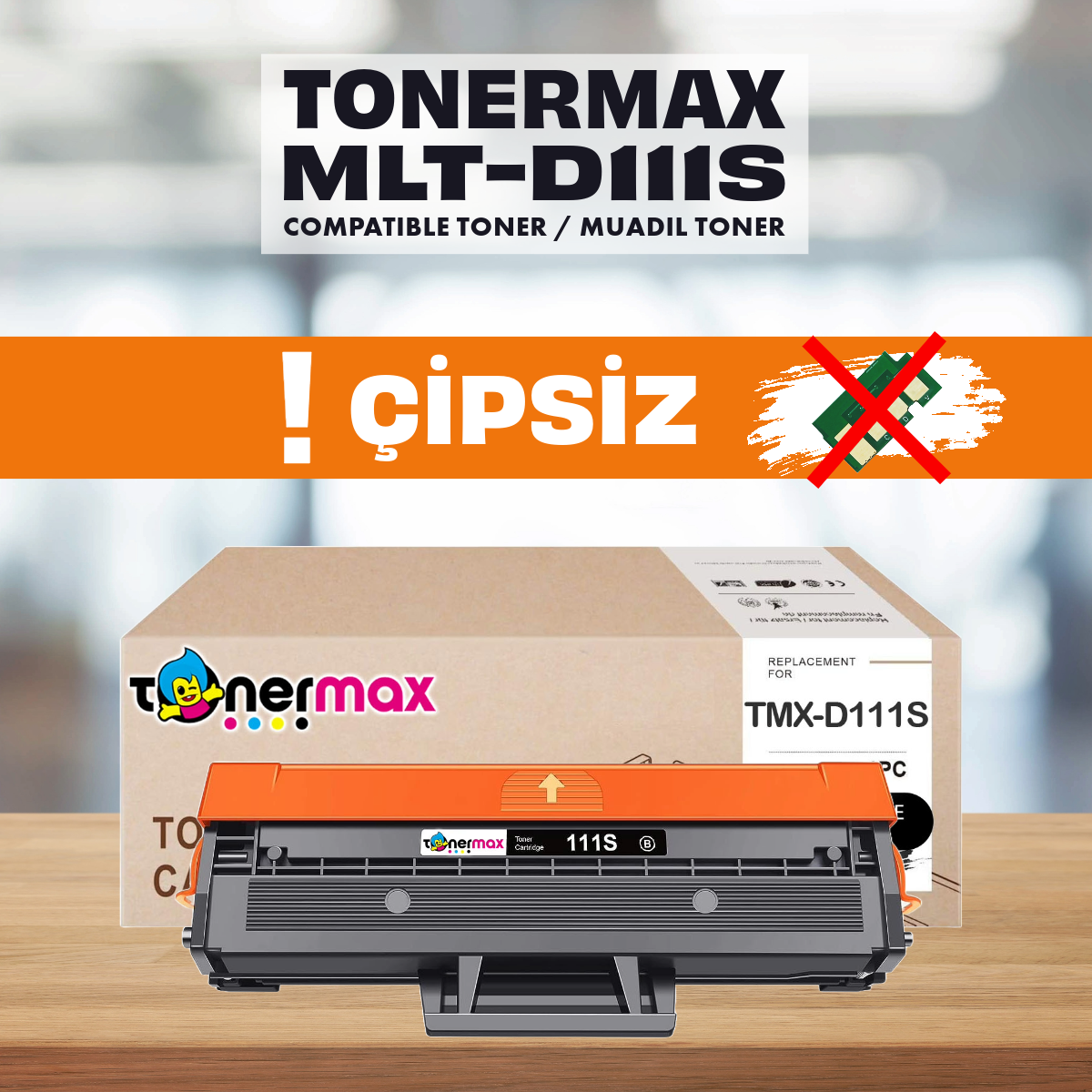 Samsung MLT-D111S Çipsiz Muadil Toner ( DİKKAT SADECE ÇİPSİZ YAZICILARDA ÇALIŞIR )