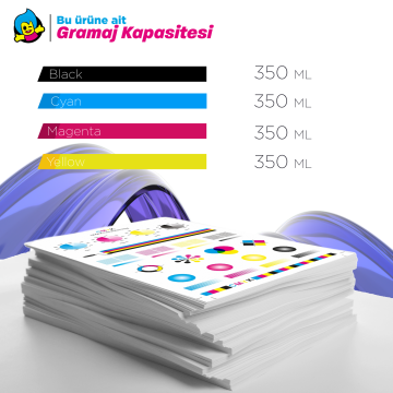 Epson T41F5 Muadil Kartuş Seti / Sure Colour SC-T3400 / T3405 / T5400 / T5405