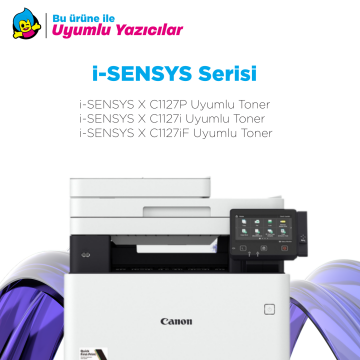 Canon T09 Muadil Toner Mavi / Canon i-SENSYS X C1127P / C1127i / C1127iF