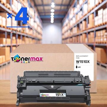 Hp 151X W1510X Muadil Toner - Çipli 4'lü Paket / 4003dn / 4003dw / 4003n / MFP 4103 / 4103fdn
