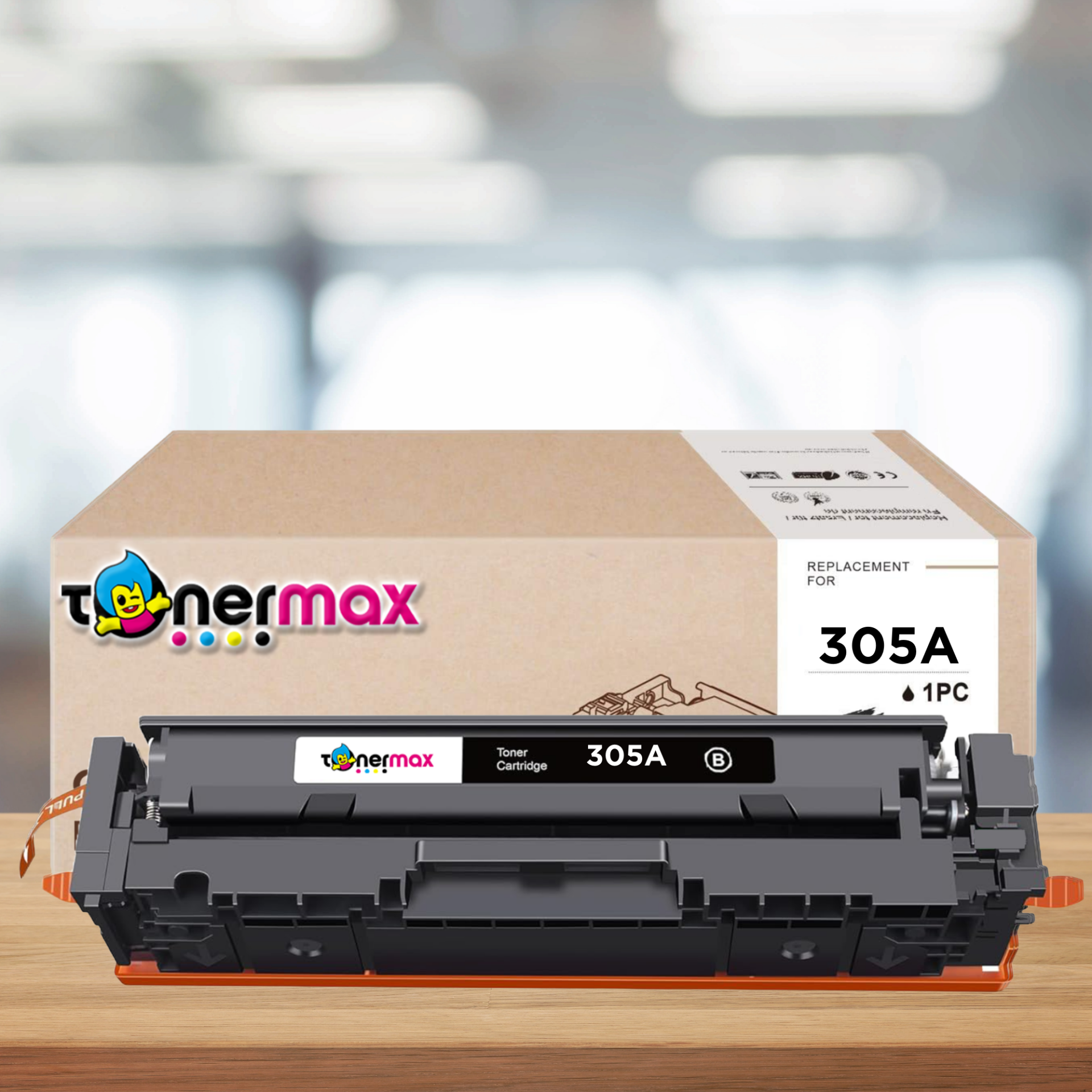 HP 305A / CE410A Siyah Muadil Toner