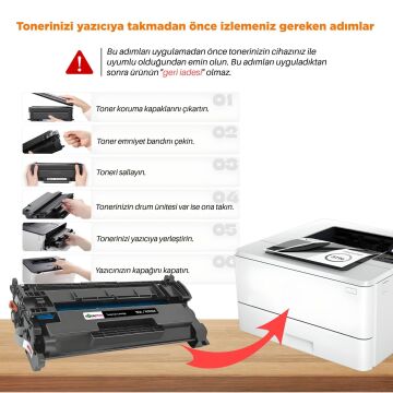 Hp 151X W1510X Muadil Toner - Çipli 4'lü Paket / 4003dn / 4003dw / 4003n / MFP 4103 / 4103fdn