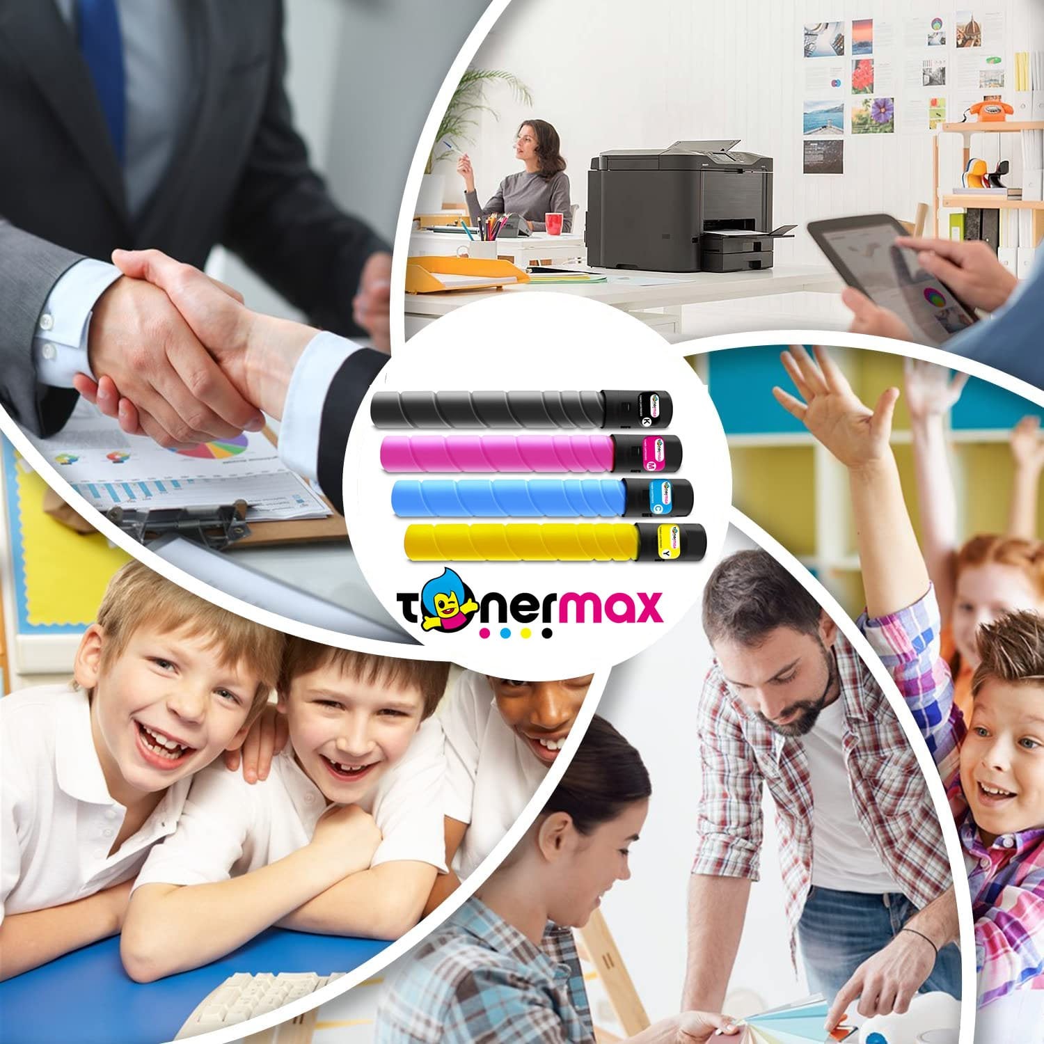 Kyocera TK-5220 Uyumlu Takım (4 Renk) Standart Kapasiteli A Plus Muadil Toner